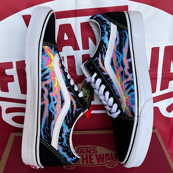 Vans Old Skool Electric Flame Black/True White Men’s sneakers - Picture 12 of 16